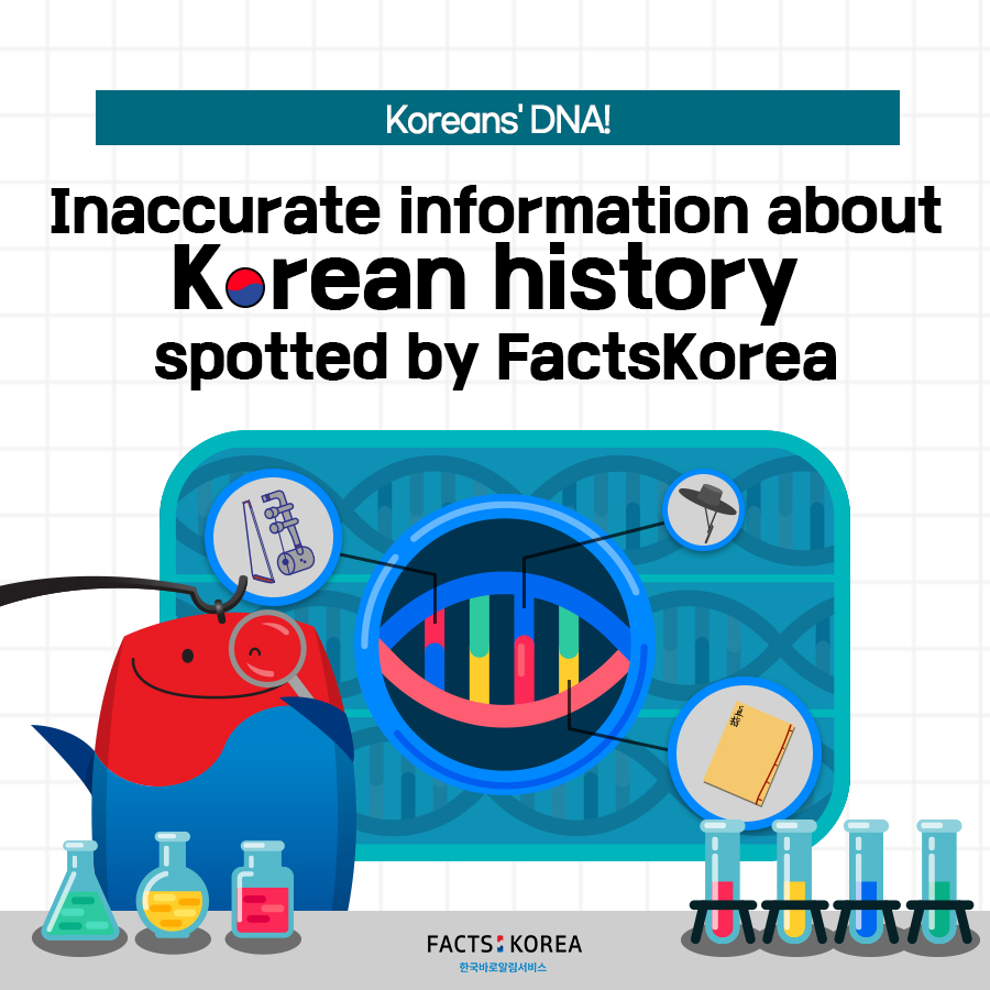 Inaccurate information about Korean history